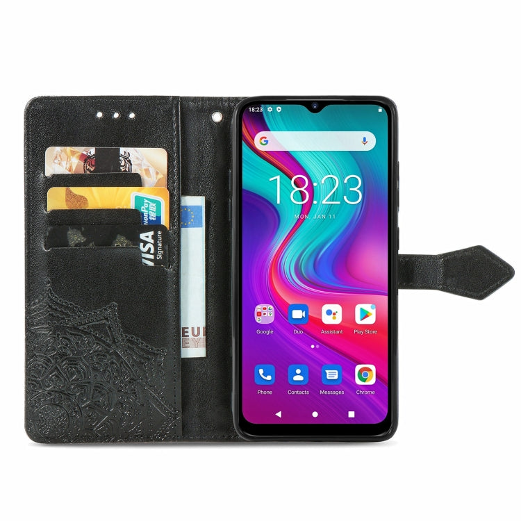 For Doogee X96 Pro Mandala Flower Embossed Horizontal Flip Leather Case with Holder & Three Card Slots & Wallet & Lanyard