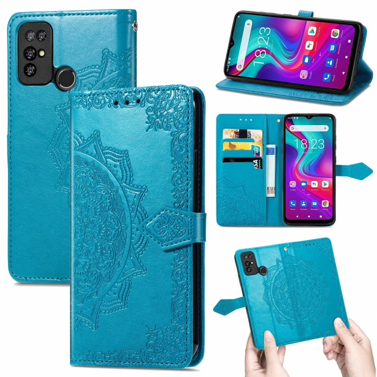 For Doogee X96 Pro Mandala Flower Embossed Horizontal Flip Leather Case with Holder & Three Card Slots & Wallet & Lanyard