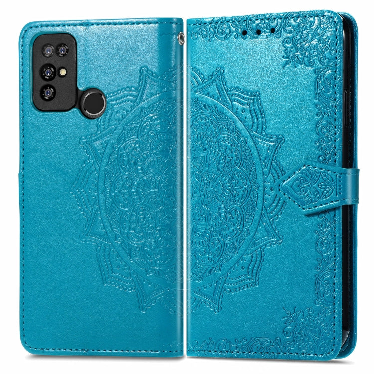 For Doogee X96 Pro Mandala Flower Embossed Horizontal Flip Leather Case with Holder & Three Card Slots & Wallet & Lanyard