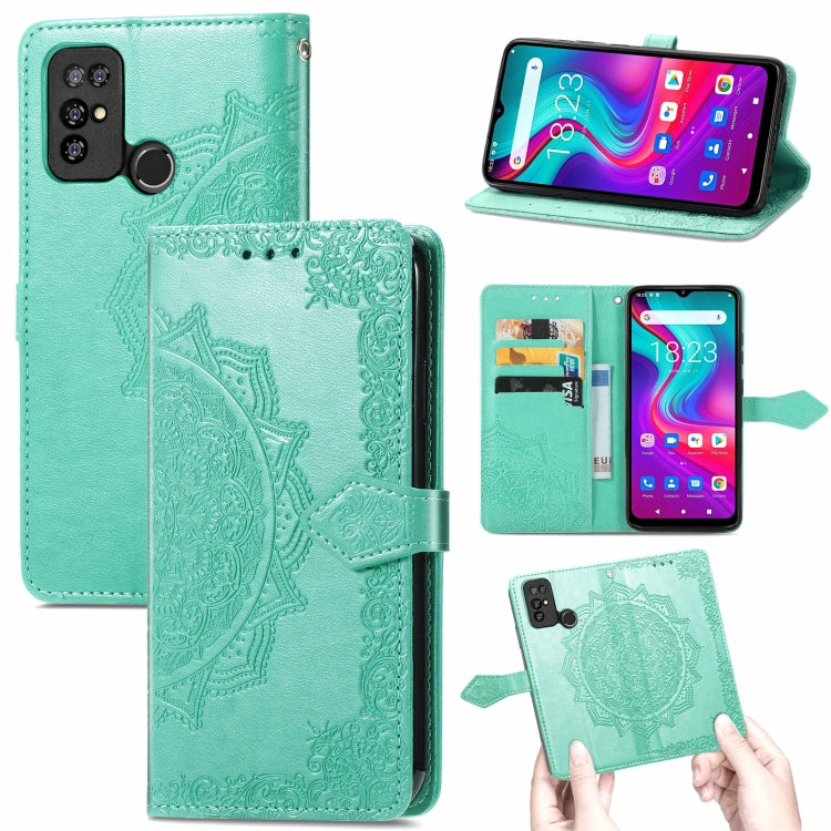 For Doogee X96 Pro Mandala Flower Embossed Horizontal Flip Leather Case with Holder & Three Card Slots & Wallet & Lanyard