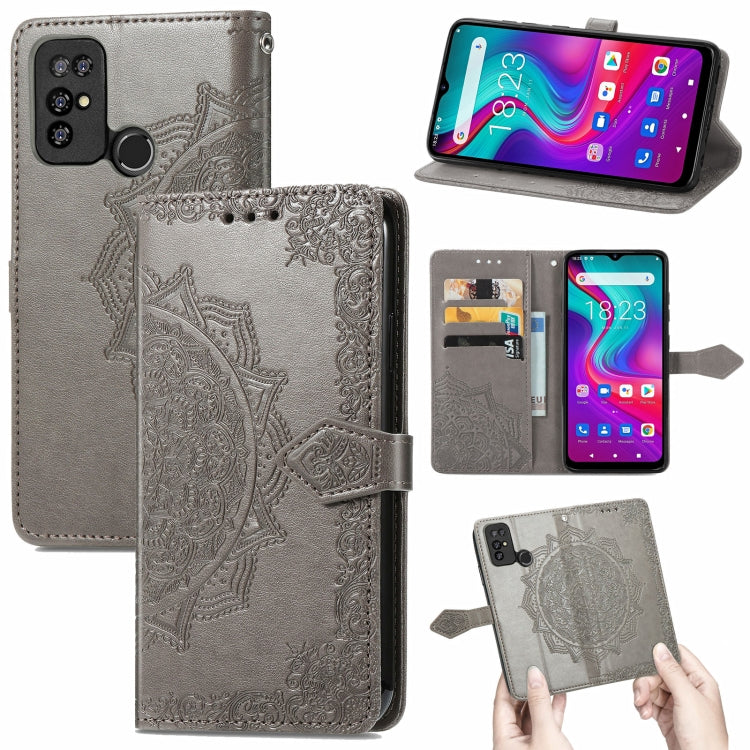 For Doogee X96 Pro Mandala Flower Embossed Horizontal Flip Leather Case with Holder & Three Card Slots & Wallet & Lanyard