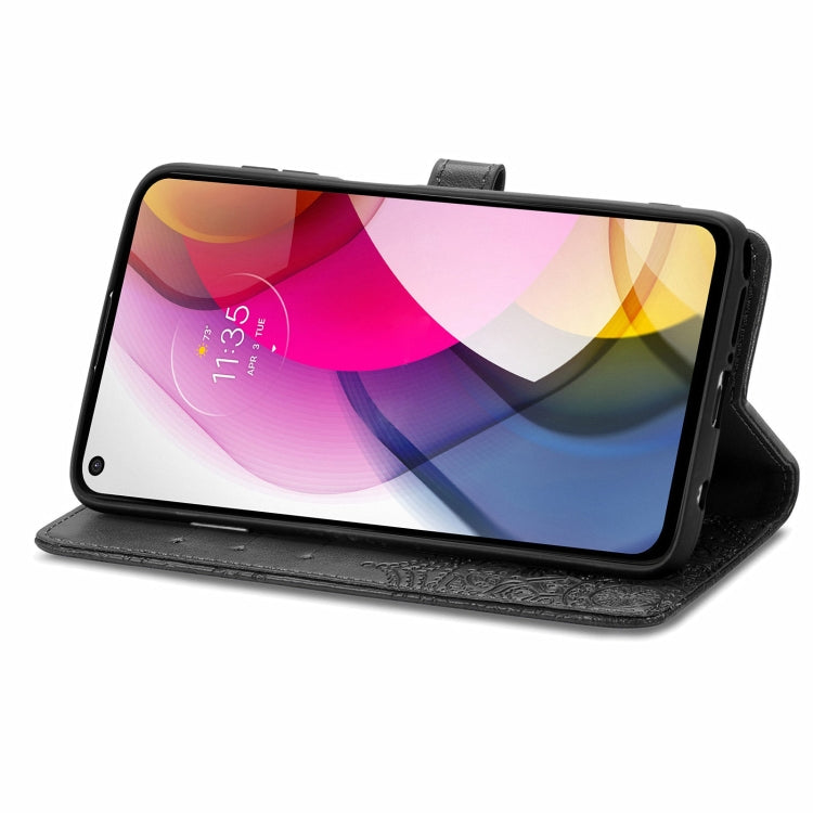 For Motorola Moto G Stylus 2021 Mandala Flower Embossed Horizontal Flip Leather Case with Holder & Three Card Slots & Wallet & Lanyard