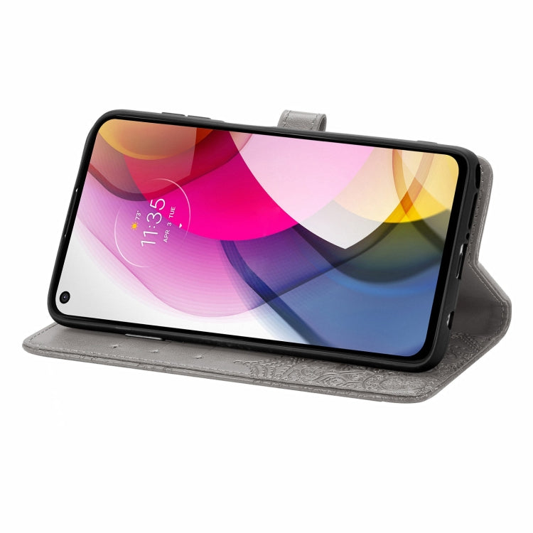 For Motorola Moto G Stylus 2021 Mandala Flower Embossed Horizontal Flip Leather Case with Holder & Three Card Slots & Wallet & Lanyard