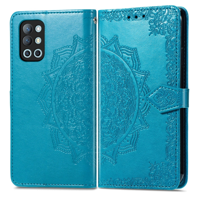 For OnePlus 9R Mandala Flower Embossed Horizontal Flip Leather Case with Holder & Three Card Slots & Wallet & Lanyard