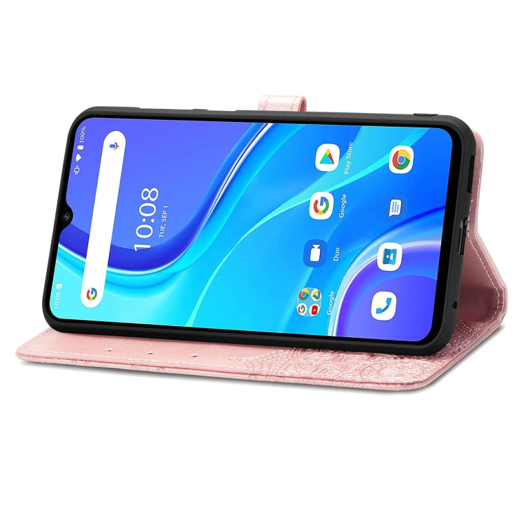 For UMIDIGI A7S Mandala Flower Embossed Horizontal Flip Leather Case with Holder & Three Card Slots & Wallet & Lanyard