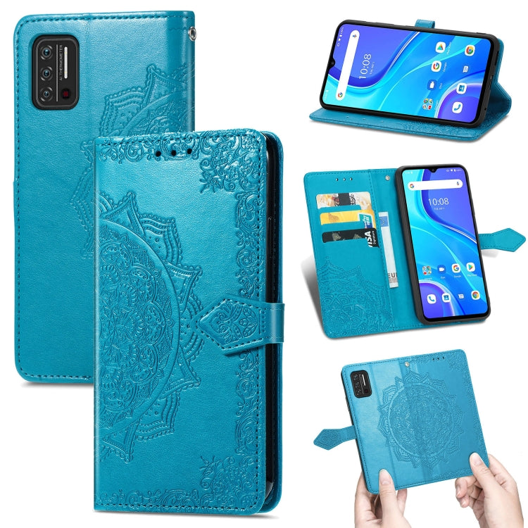 For UMIDIGI A7S Mandala Flower Embossed Horizontal Flip Leather Case with Holder & Three Card Slots & Wallet & Lanyard