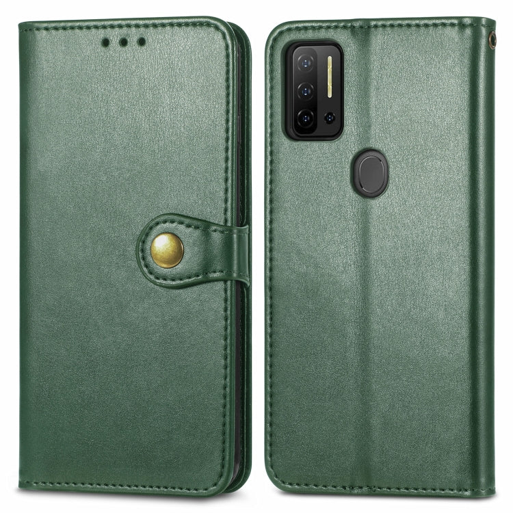 For Ulefone Note 11 Plus Solid Color Leather Buckle Phone Case with Lanyard & Photo Frame & Card Slot & Wallet & Stand Function