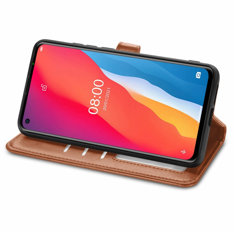 For Ulefone Note 11 Plus Solid Color Leather Buckle Phone Case with Lanyard & Photo Frame & Card Slot & Wallet & Stand Function