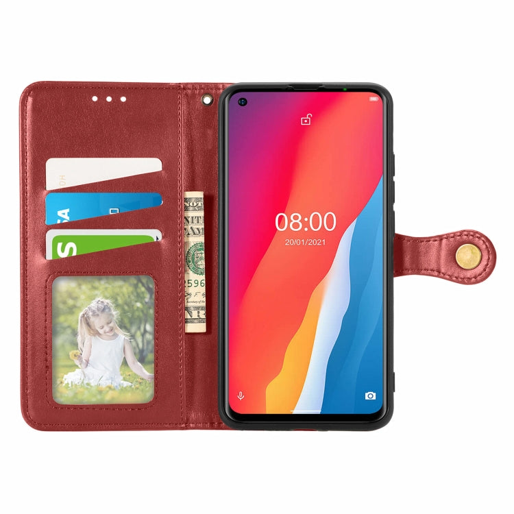 For Ulefone Note 11 Plus Solid Color Leather Buckle Phone Case with Lanyard & Photo Frame & Card Slot & Wallet & Stand Function