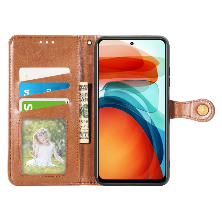 For Xiaomi Redmi Note 10 Pro 5G / Poco X3 GT Solid Color Leather Buckle Phone Case with Lanyard & Photo Frame & Card Slot & Wallet & Stand Function