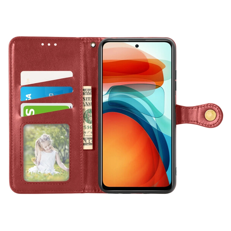 For Xiaomi Redmi Note 10 Pro 5G / Poco X3 GT Solid Color Leather Buckle Phone Case with Lanyard & Photo Frame & Card Slot & Wallet & Stand Function