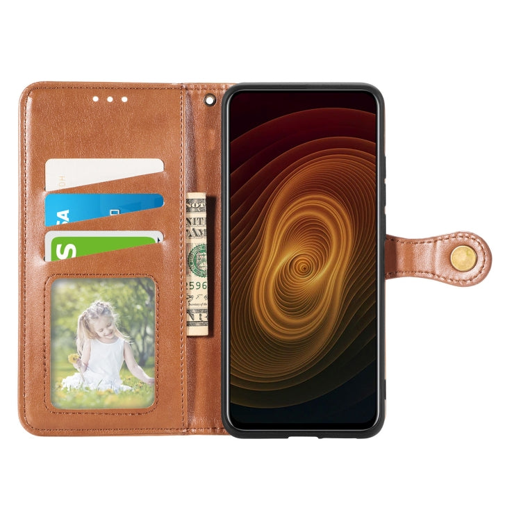 For ZTE Axon 20 5G Solid Color Leather Buckle Phone Case with Lanyard & Photo Frame & Card Slot & Wallet & Stand Function