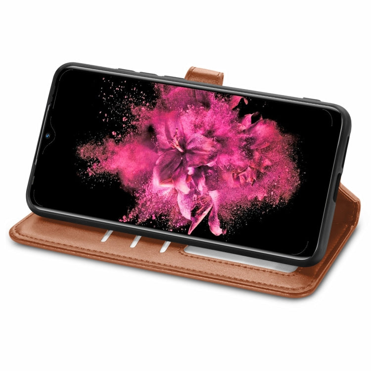 For Infinix Hot 10 Play Solid Color Leather Buckle Phone Case