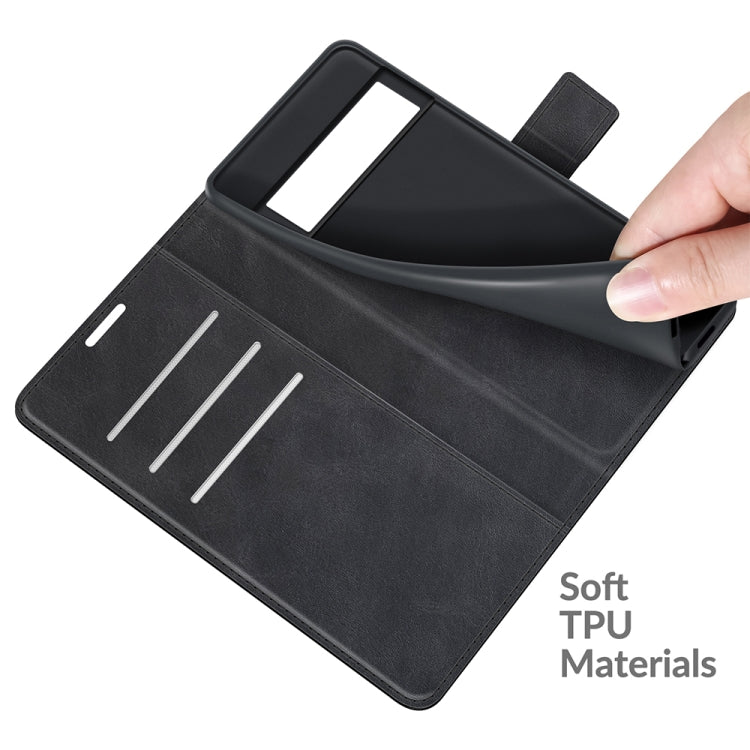 Retro Calf Pattern Buckle Horizontal Flip Leather Case with Holder & Card Slots & Wallet For Google Pixel 6 Pro