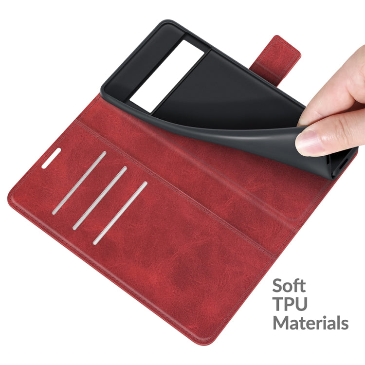 Retro Calf Pattern Buckle Horizontal Flip Leather Case with Holder & Card Slots & Wallet For Google Pixel 6 Pro