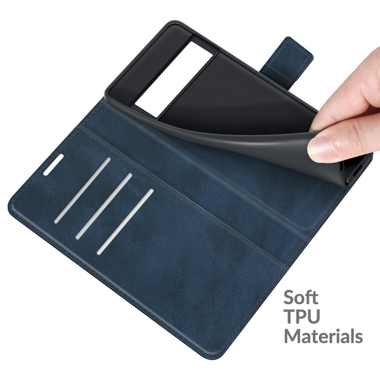 Retro Calf Pattern Buckle Horizontal Flip Leather Case with Holder & Card Slots & Wallet For Google Pixel 6 Pro