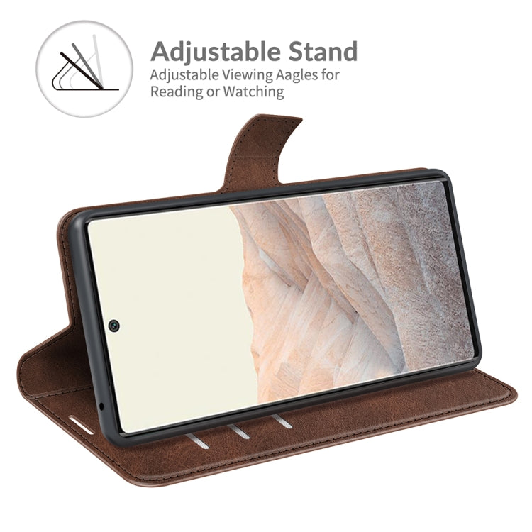 Retro Calf Pattern Buckle Horizontal Flip Leather Case with Holder & Card Slots & Wallet For Google Pixel 6 Pro