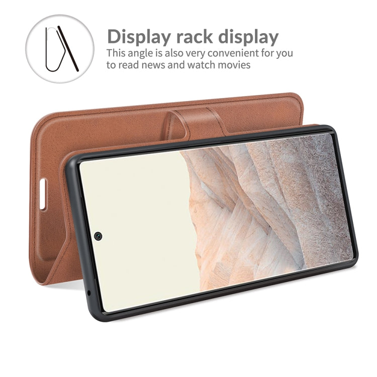 Retro Calf Pattern Buckle Horizontal Flip Leather Case with Holder & Card Slots & Wallet For Google Pixel 6 Pro