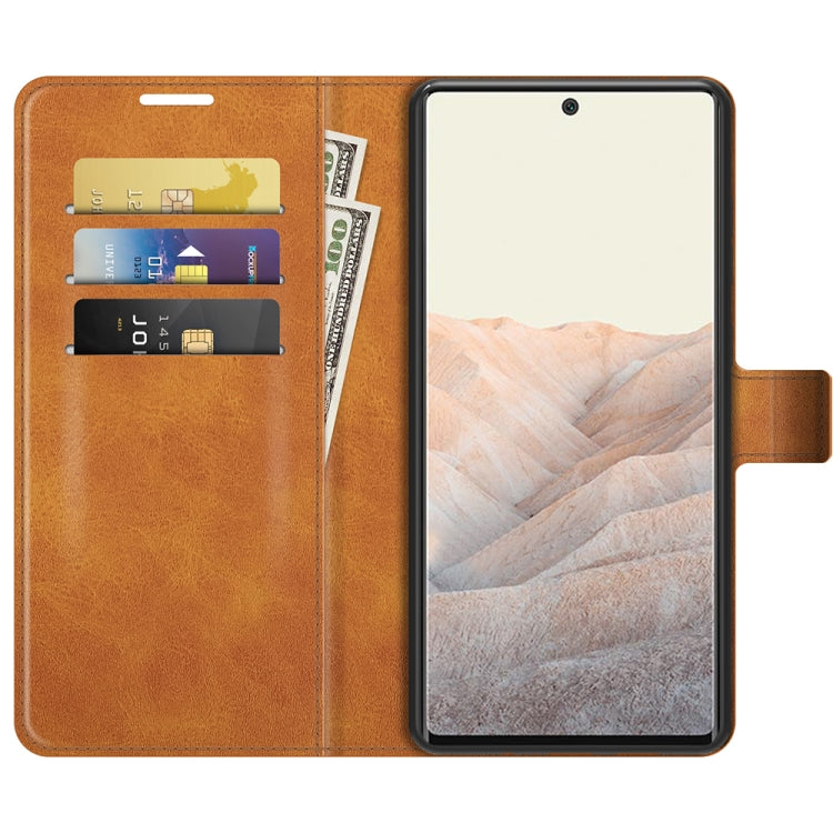 Retro Calf Pattern Buckle Horizontal Flip Leather Case with Holder & Card Slots & Wallet For Google Pixel 6 Pro