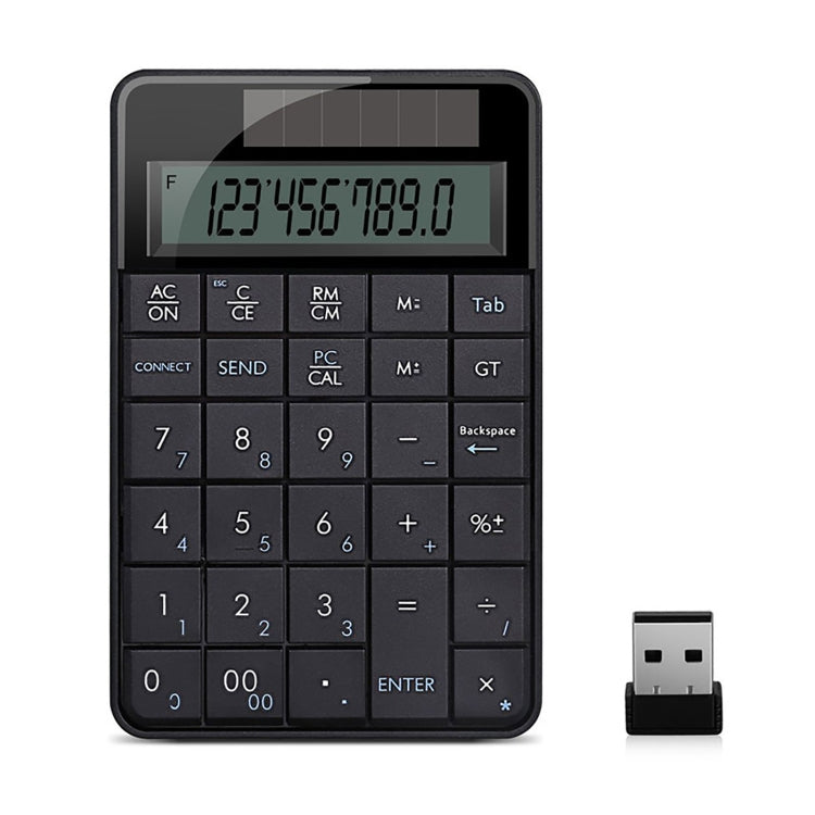 MC-56AG Portable 2-in-1 2.4G Wireless USB Mini Numeric Keyboard with Calculator, Display Screen