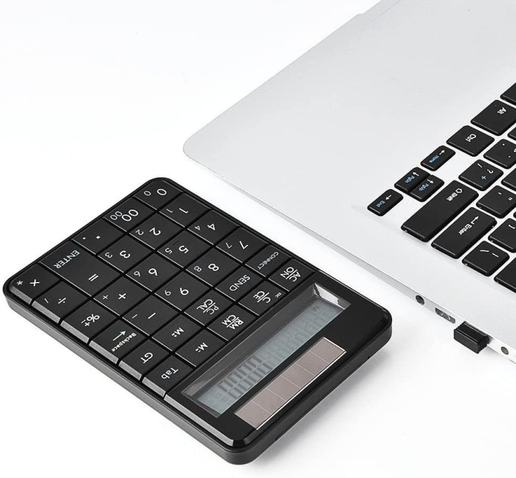 MC-56AG Portable 2-in-1 2.4G Wireless USB Mini Numeric Keyboard with Calculator, Display Screen