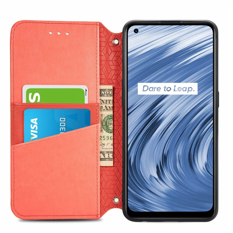 For OPPO Realme V15 5G Blooming Mandala Embossed Pattern Magnetic Horizontal Flip Leather Case with Holder & Card Slots & Wallet