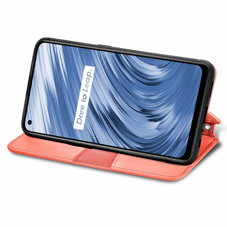 For OPPO Realme V15 5G Blooming Mandala Embossed Pattern Magnetic Horizontal Flip Leather Case with Holder & Card Slots & Wallet