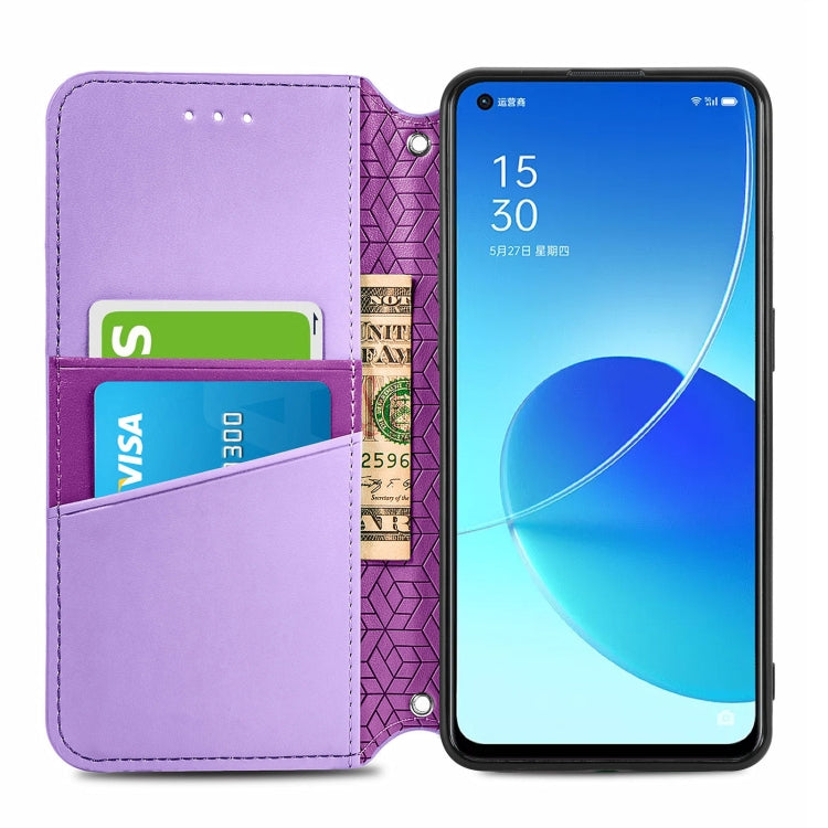 For OPPO Reno6 5G Blooming Mandala Embossed Pattern Magnetic Horizontal Flip Leather Case with Holder & Card Slots & Wallet