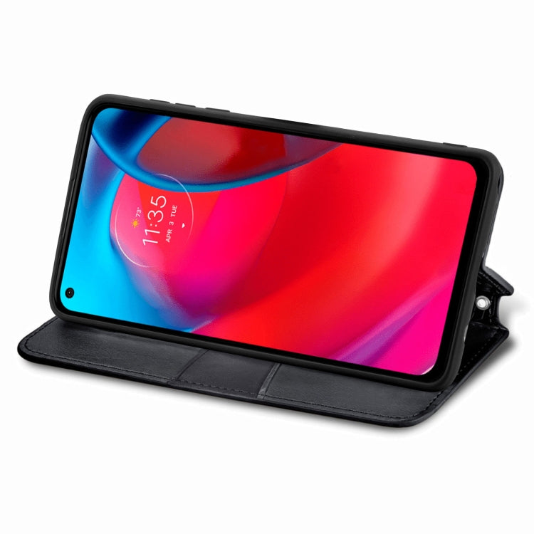 For Motorola G Stylus 5G Blooming Mandala Embossed Pattern Magnetic Horizontal Flip Leather Case with Holder & Card Slots & Wallet