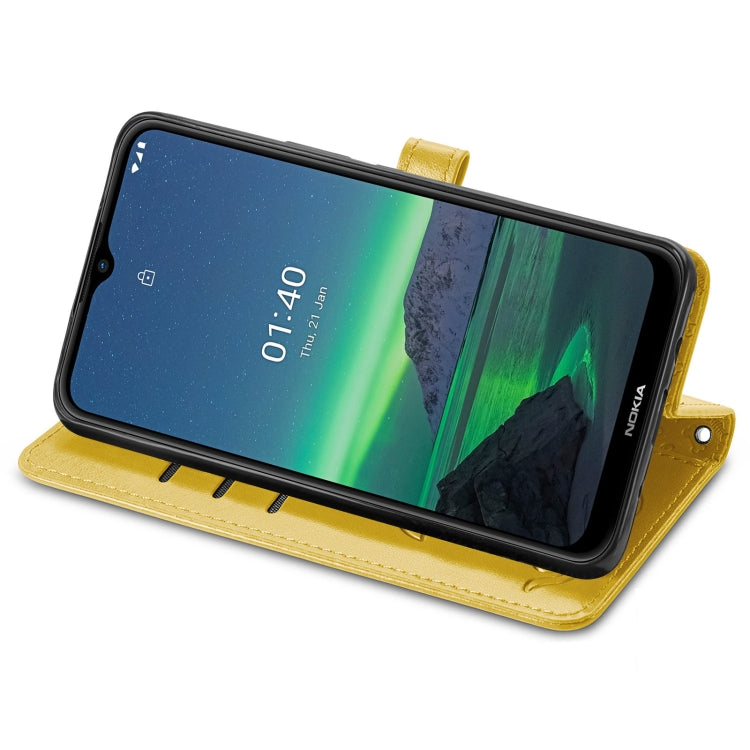 For Nokia 1.4 Cute Cat and Dog Embossed Horizontal Flip Leather Case with Holder & Card Slots & Wallet & Lanyard