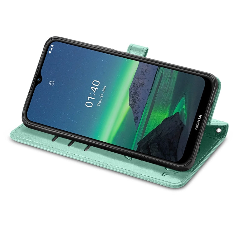 For Nokia 1.4 Cute Cat and Dog Embossed Horizontal Flip Leather Case with Holder & Card Slots & Wallet & Lanyard