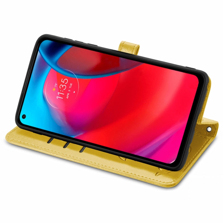 For Motorola MOTO G Stylus 5G Cute Cat and Dog Embossed Horizontal Flip Leather Case with Holder & Card Slots & Wallet & Lanyard