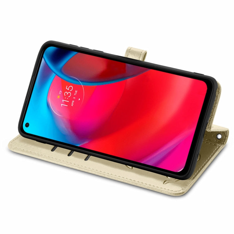 For Motorola MOTO G Stylus 5G Cute Cat and Dog Embossed Horizontal Flip Leather Case with Holder & Card Slots & Wallet & Lanyard