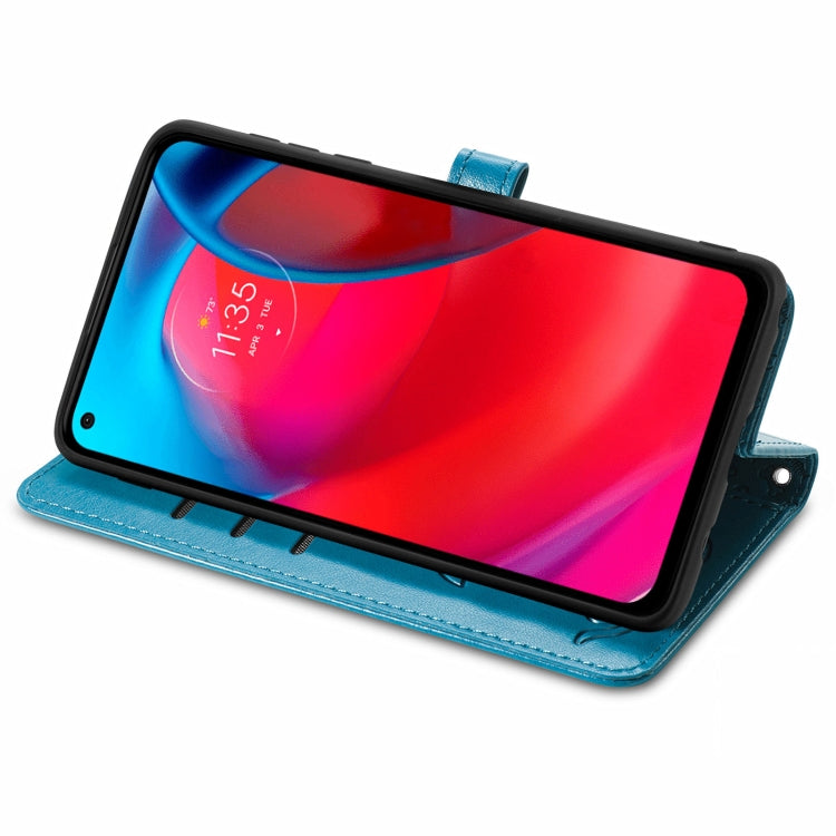 For Motorola MOTO G Stylus 5G Cute Cat and Dog Embossed Horizontal Flip Leather Case with Holder & Card Slots & Wallet & Lanyard