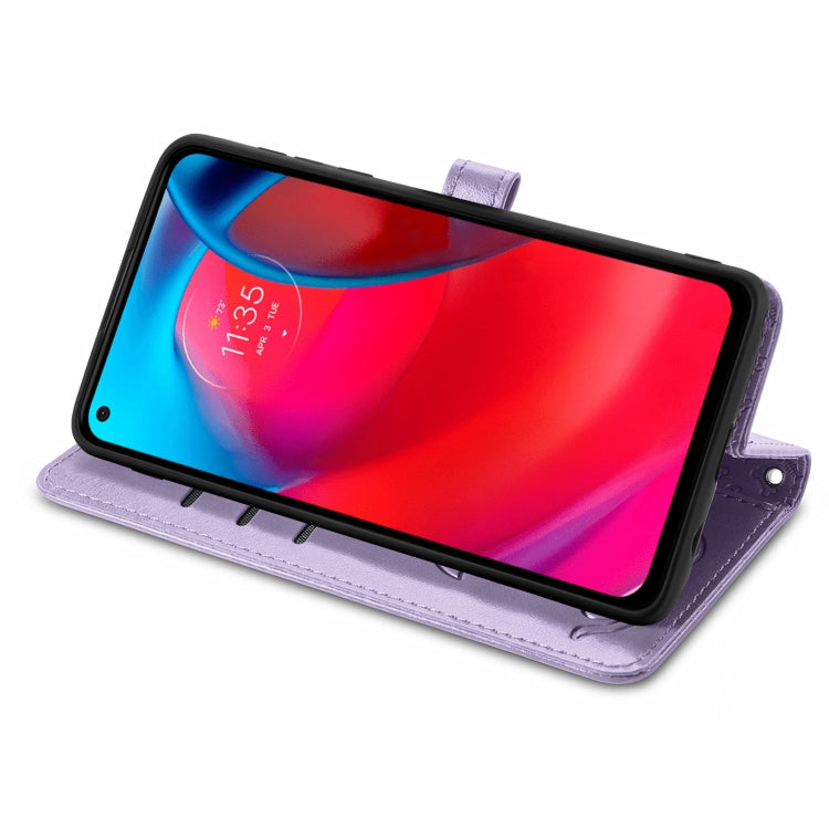 For Motorola MOTO G Stylus 5G Cute Cat and Dog Embossed Horizontal Flip Leather Case with Holder & Card Slots & Wallet & Lanyard