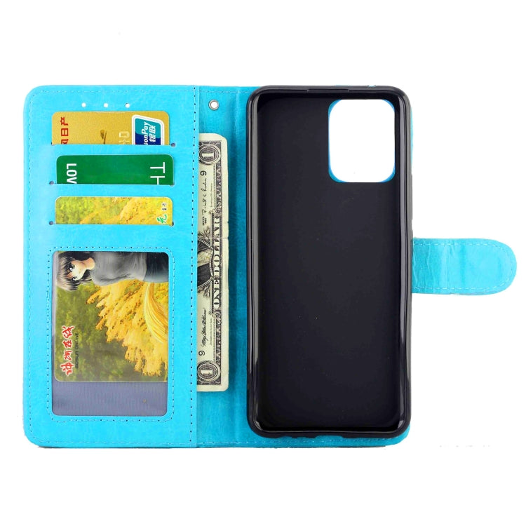 For OPPO Realme 8 / 8 Pro Crazy Horse Texture Leather Horizontal Flip Protective Case with Holder & Card Slots & Wallet & Photo Frame