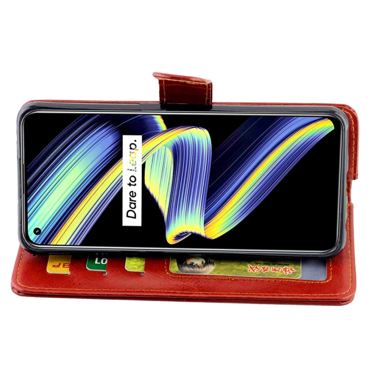 For OPPO Realme GT 5G / X7 Max 5G / Q3 Pro 5G China / GT Neo 5G Crazy Horse Texture Leather Horizontal Flip Protective Case with Holder & Card Slots & Wallet & Photo Frame