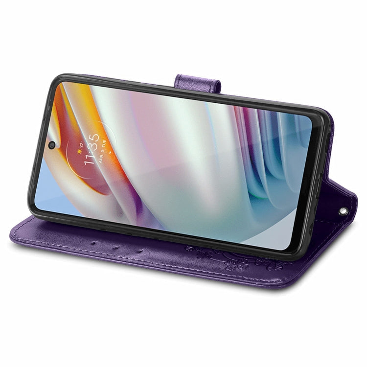 For Xiaomi Redmi Note 10 Pro 5G/Poco X3 GT Four-leaf Clasp Embossed Buckle Mobile Phone Protection Leather Case with Lanyard & Card Slot & Wallet & Bracket Function