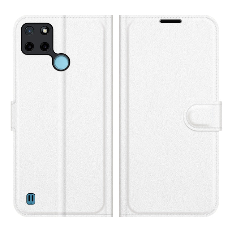 For OPPO Realme C21Y Litchi Texture Horizontal Flip Protective Case with Holder & Card Slots & Wallet