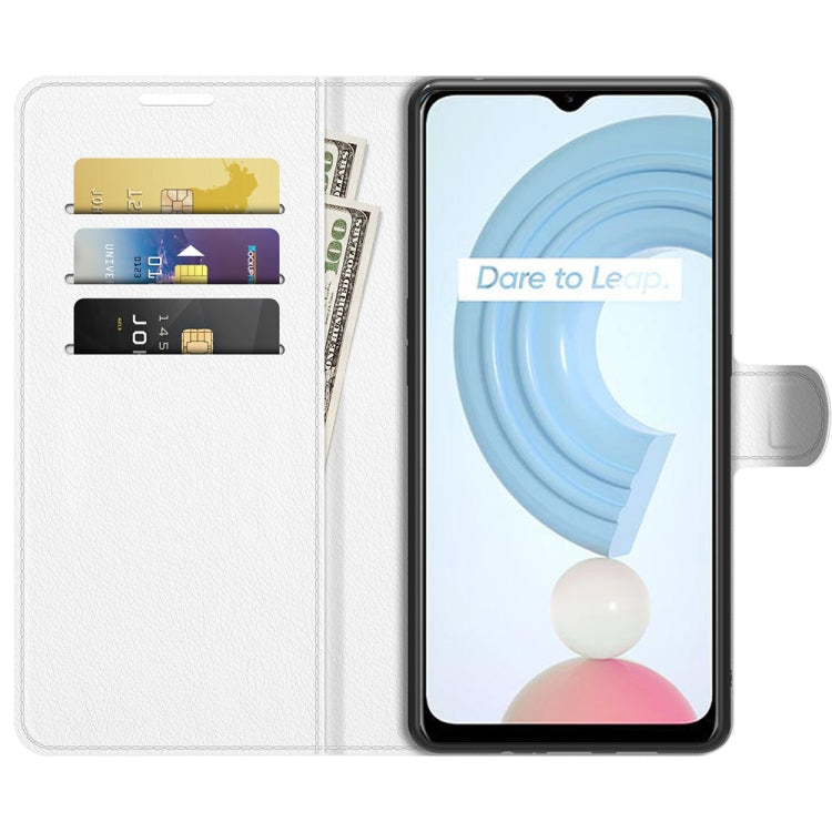 For OPPO Realme C21Y Litchi Texture Horizontal Flip Protective Case with Holder & Card Slots & Wallet