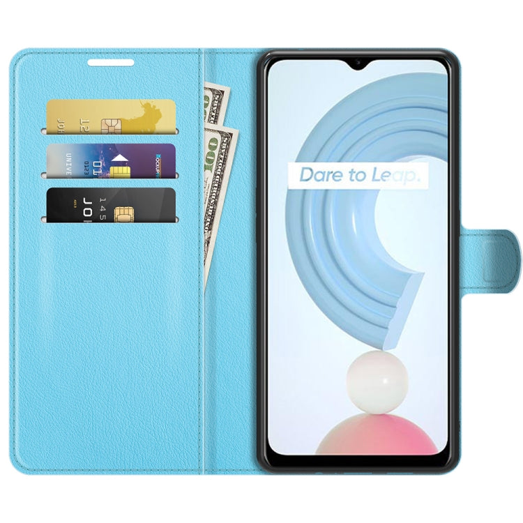 For OPPO Realme C21Y Litchi Texture Horizontal Flip Protective Case with Holder & Card Slots & Wallet