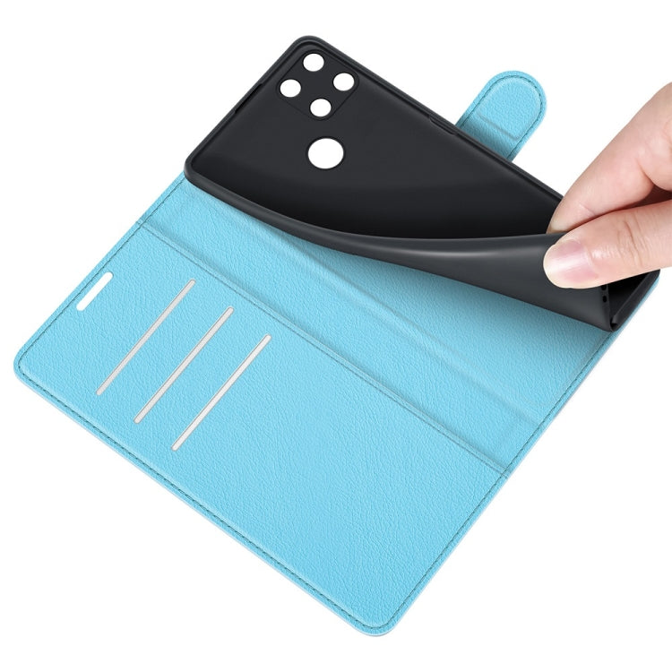 For OPPO Realme C21Y Litchi Texture Horizontal Flip Protective Case with Holder & Card Slots & Wallet
