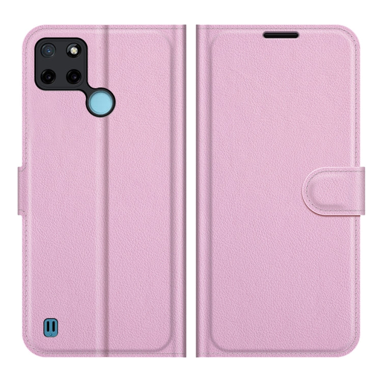For OPPO Realme C21Y Litchi Texture Horizontal Flip Protective Case with Holder & Card Slots & Wallet