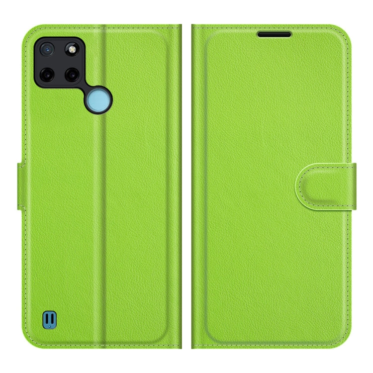 For OPPO Realme C21Y Litchi Texture Horizontal Flip Protective Case with Holder & Card Slots & Wallet