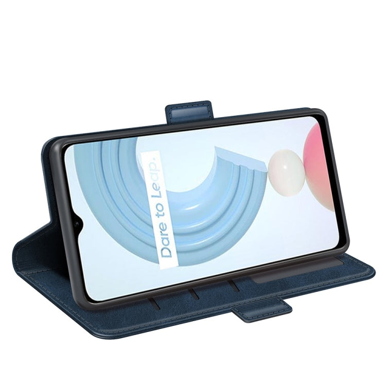 For OPPO Realme C21Y Dual-side Magnetic Buckle Horizontal Flip Leather Case with Holder & Card Slots & Wallet