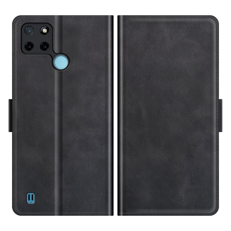For OPPO Realme C21Y Dual-side Magnetic Buckle Horizontal Flip Leather Case with Holder & Card Slots & Wallet