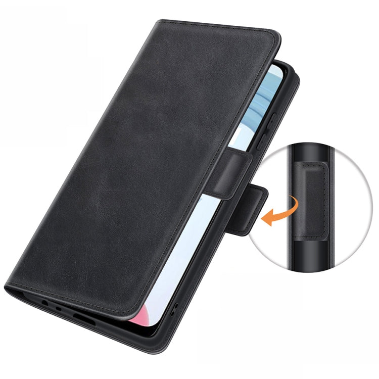 For OPPO Realme C21Y Dual-side Magnetic Buckle Horizontal Flip Leather Case with Holder & Card Slots & Wallet