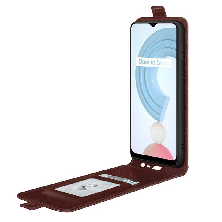 For OPPO Realme C21Y R64 Texture Single Vertical Flip Leather Protective Case with Card Slots & Photo Frame