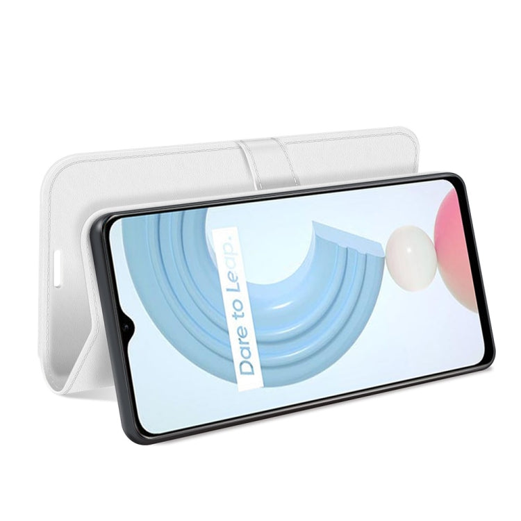 For OPPO Realme C21Y R64 Texture Single Horizontal Flip Protective Case with Holder & Card Slots & Wallet& Photo Frame