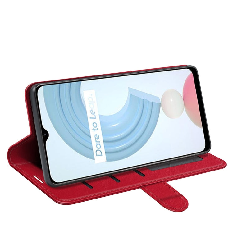 For OPPO Realme C21Y R64 Texture Single Horizontal Flip Protective Case with Holder & Card Slots & Wallet& Photo Frame
